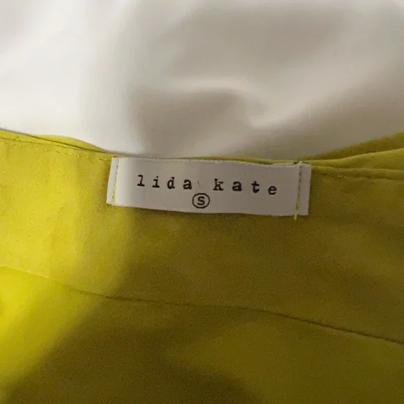 Lida Kate Lime Green Mini Skirt - Picture 4 of 4